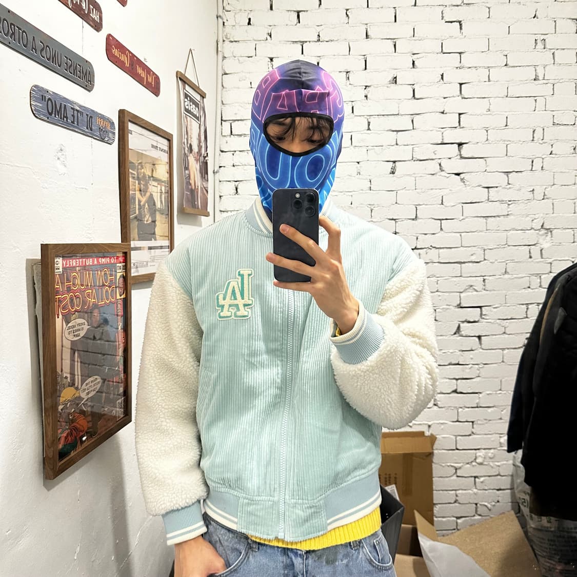 MLB 코듀로이 베이스볼 점퍼 LA 상품이미지1