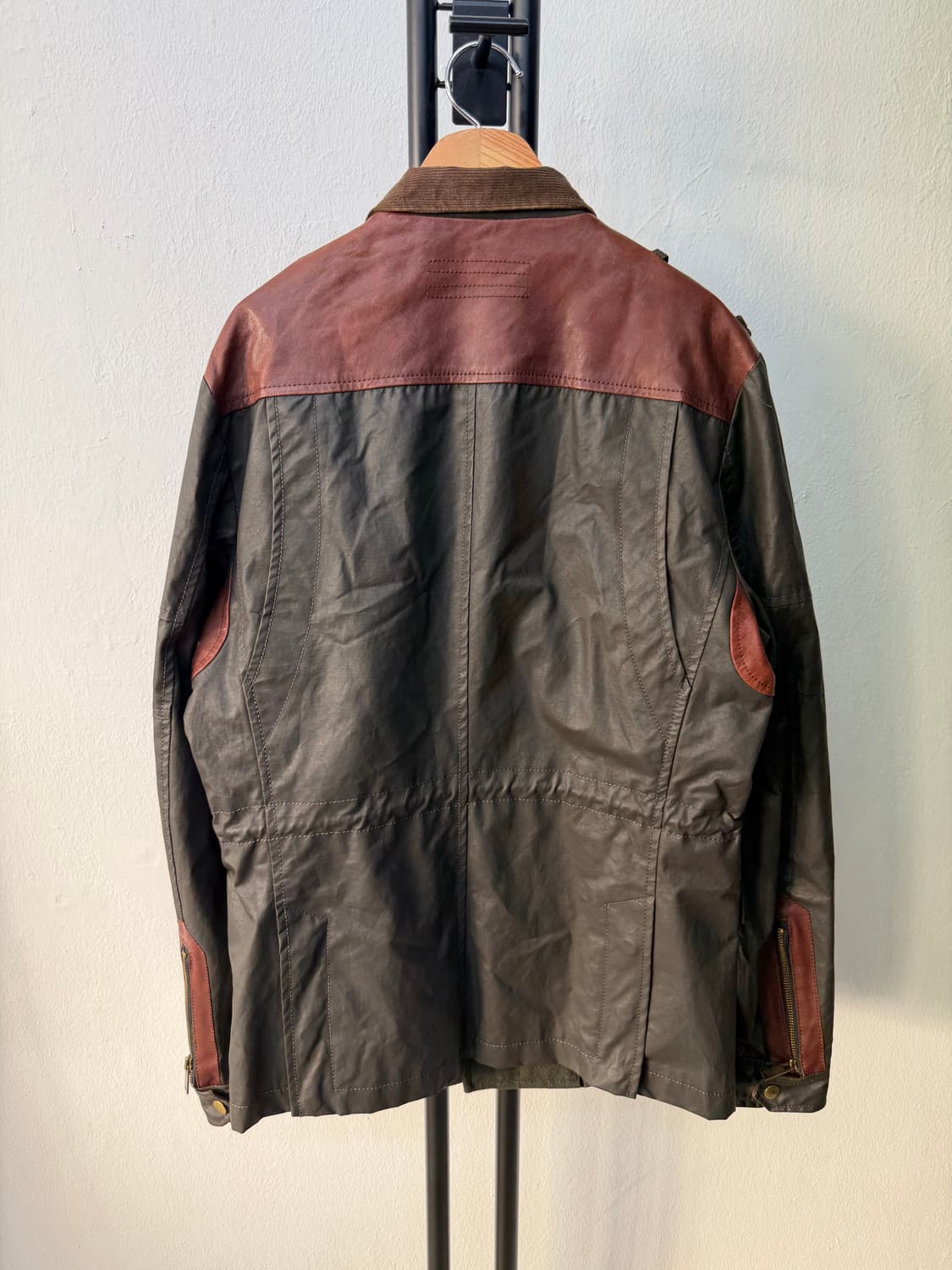 정품) 시스템옴므 한섬 코듀로이 카라 양가죽 자켓 100 상품이미지5