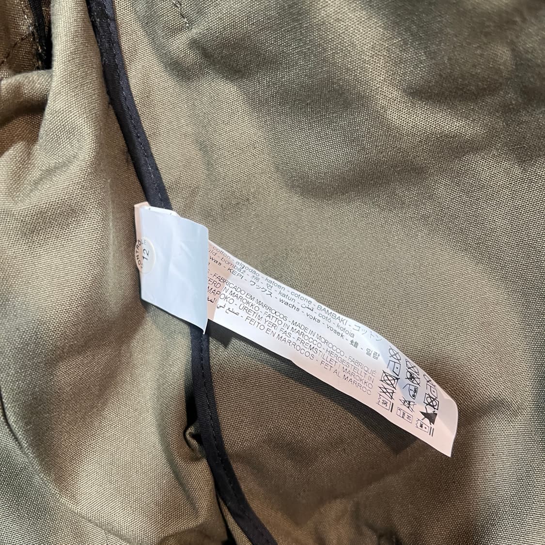 자라 크롭 야상 자켓 카키 상품이미지4