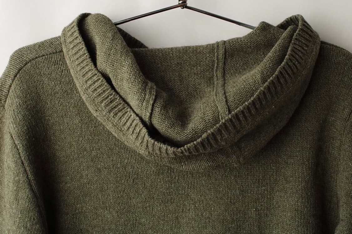 [M] GAP 갭 빈티지 울 블랜디드 하프 버튼 니트 후디 상품이미지7