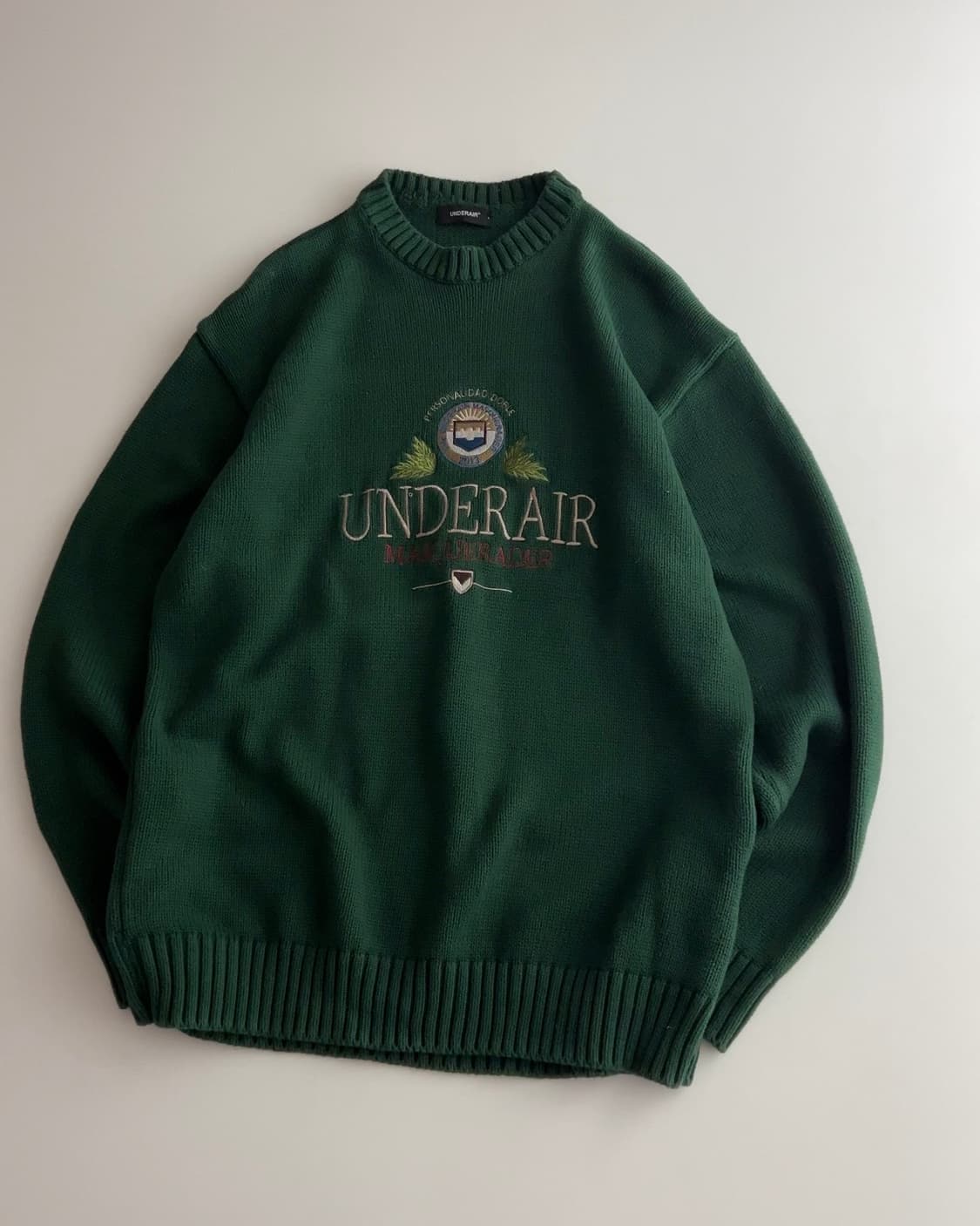 언더에어 빈티지 자수 니트 스웨터 L 상품이미지3