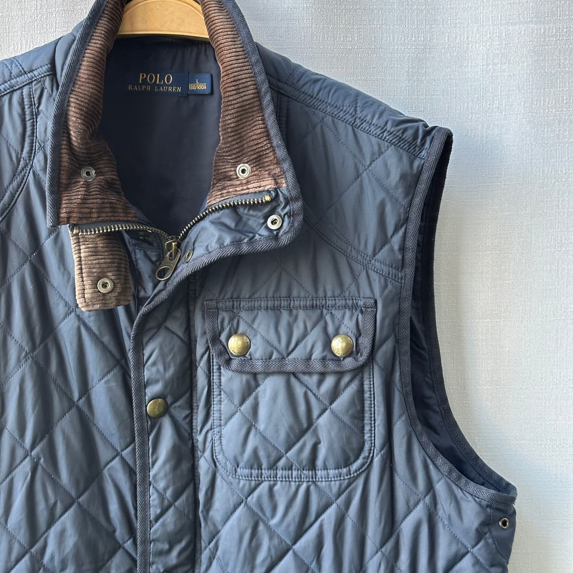폴로 랄프로렌 퀼팅 경량 베스트 네이비 L 상품이미지2