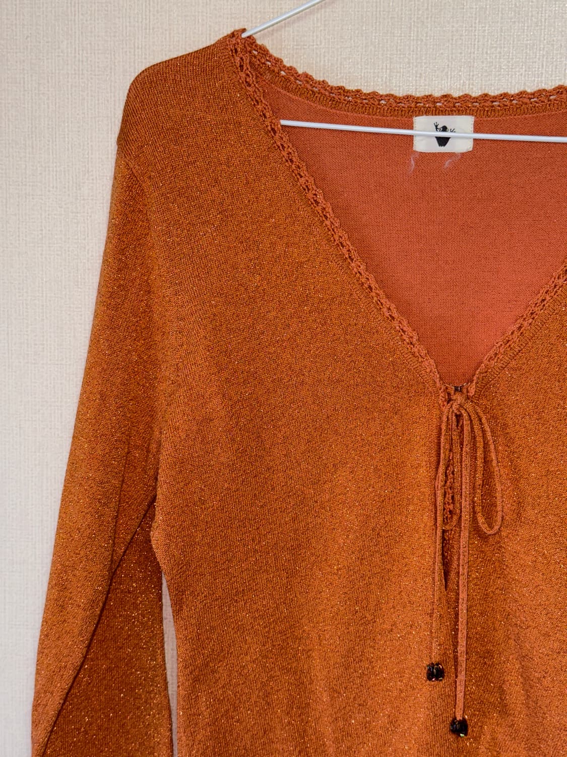 키치 글리터 후크 가디건 상품이미지2