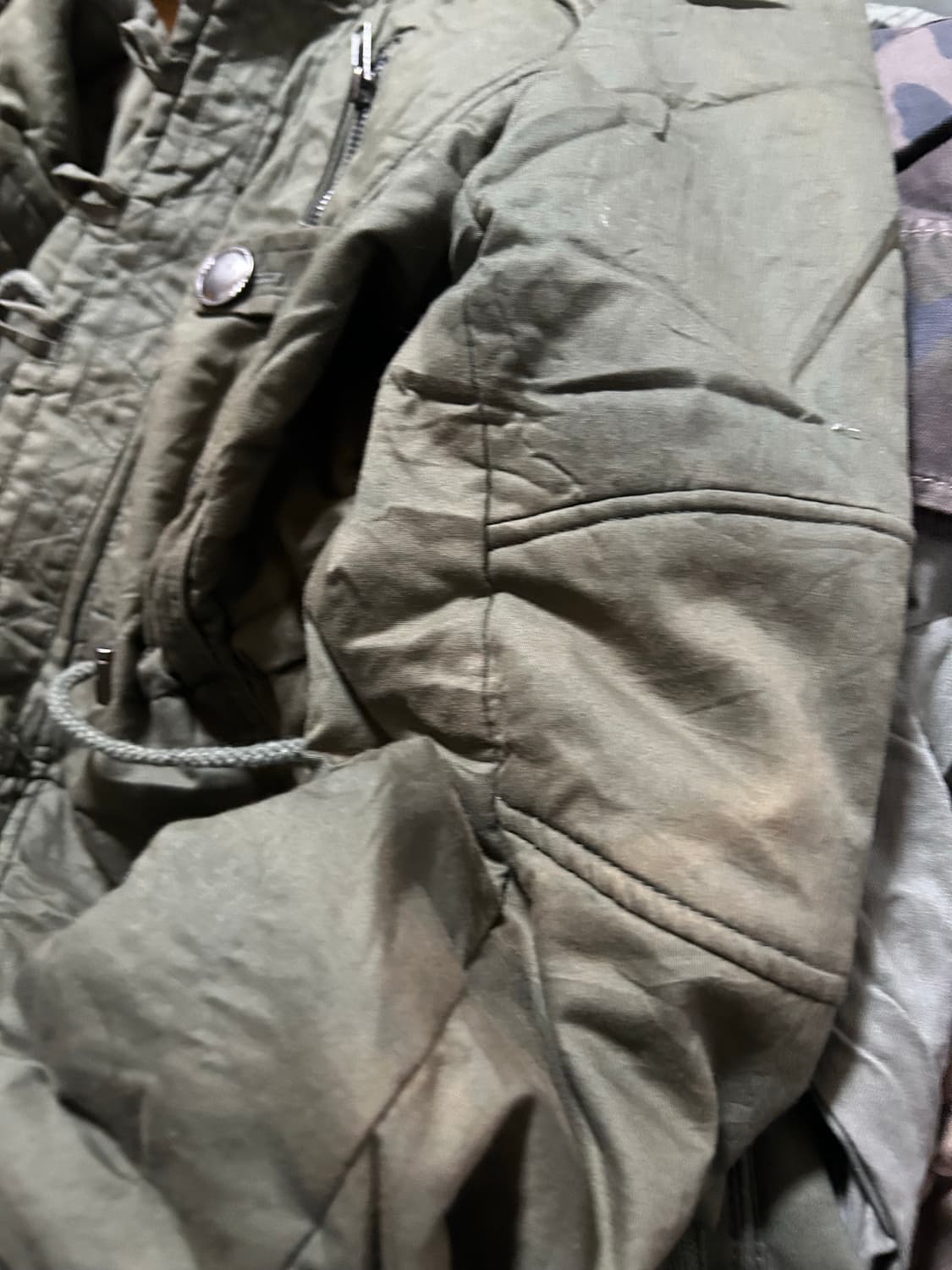 *Archive* 2000s taboo 보노넥 버튼 카키 야상 자켓  상품이미지6