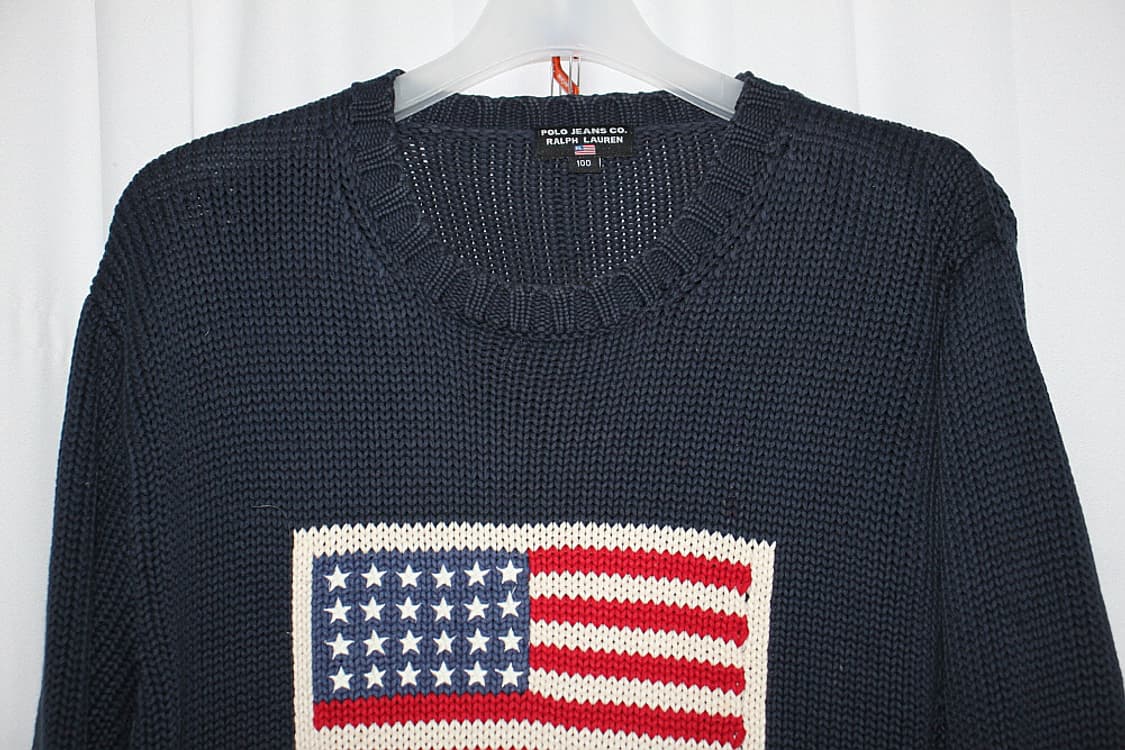 Polo jeans 폴로 성조기 니트 (100) 상품이미지3