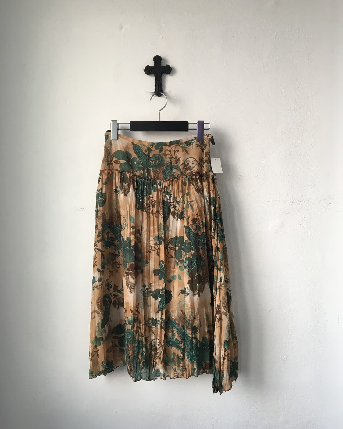 Pattern pleats skirt 상품이미지1