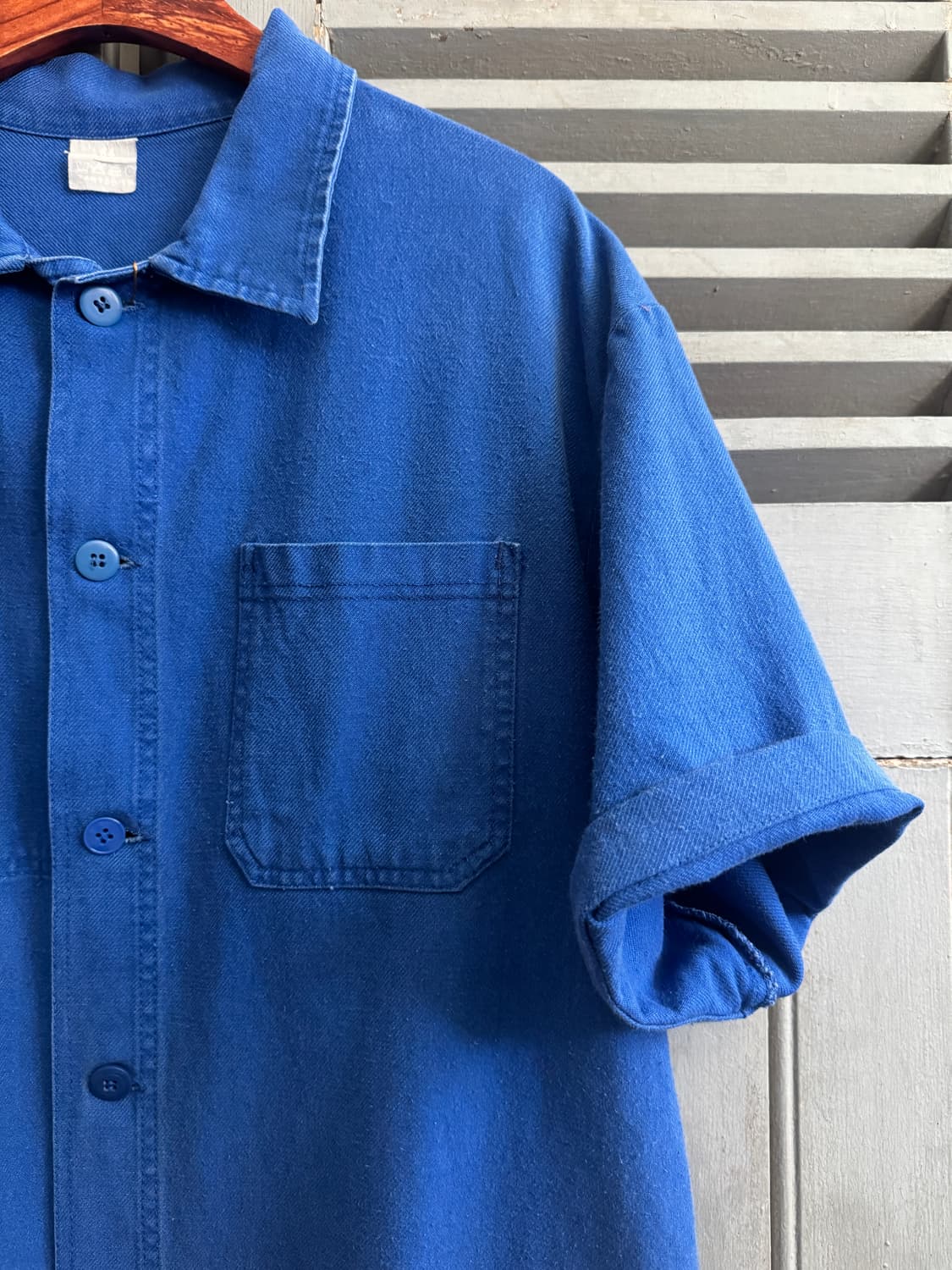 [XL]7~80's 빈티지 워싱 하프 프렌치 워크자켓 상품이미지3