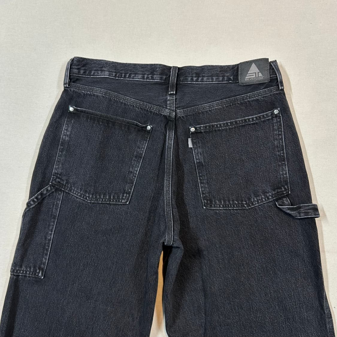 36inch) 리바이스 실버탭 블랙 카펜터 데님 팬츠 배기핏 상품이미지2