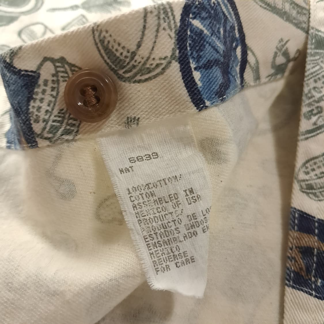 CK832 XL 울리치 90s 미국판 올드 노벨티 반팔 셔츠 남방 상품이미지5