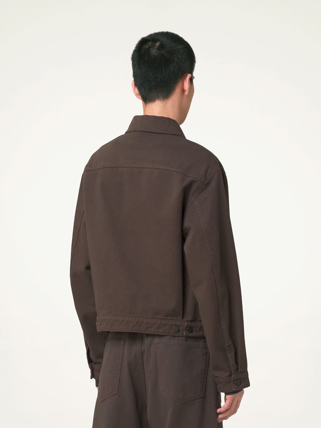 르메르 23fw 박시 트러커 데님 자켓 브라운 / 46 상품이미지3