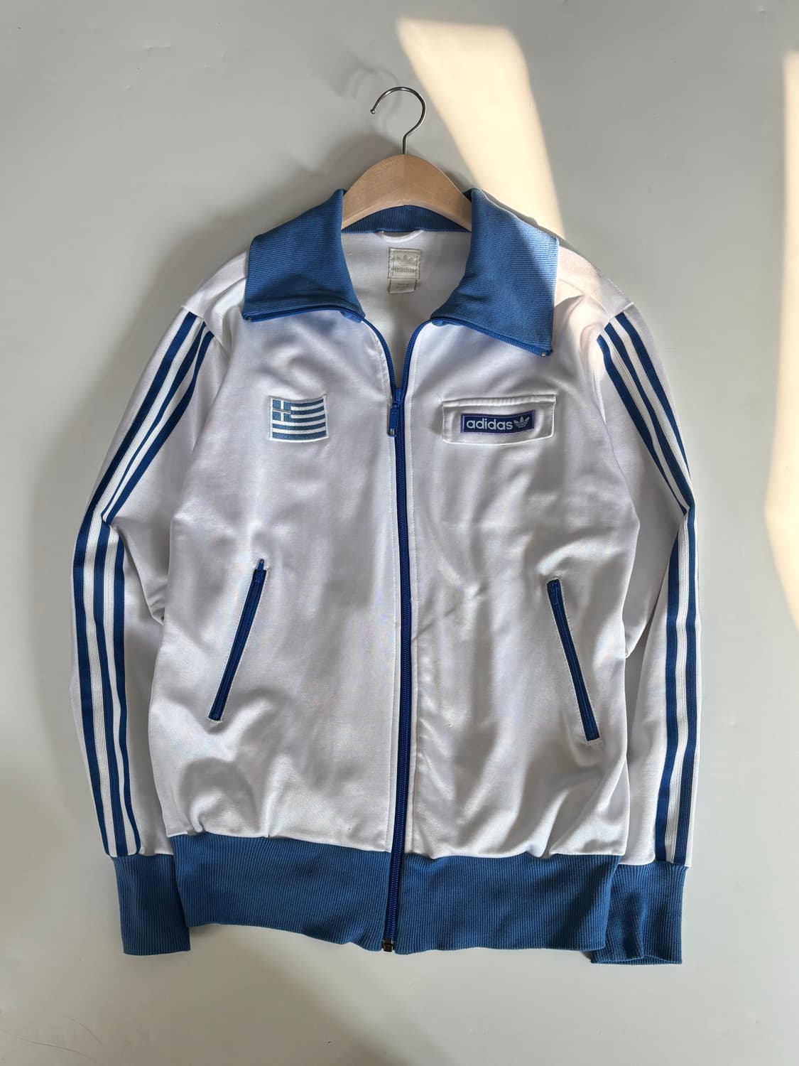 Adidas 아디다스 화이트-블루 그리스 트랙탑 상품이미지1