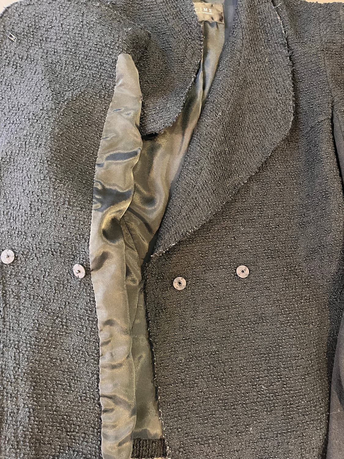 타임 블랙 텍스쳐 자켓 (이탈리아 원단) 상품이미지4