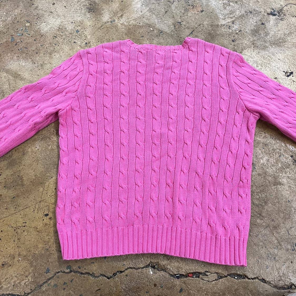 폴로 랄프로렌 핑크 꽈배기 니트  상품이미지4