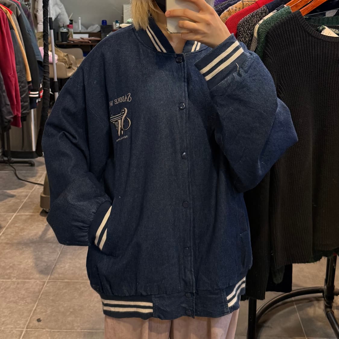 [NO.9] VTG 데님 바시티 자켓 상품이미지2