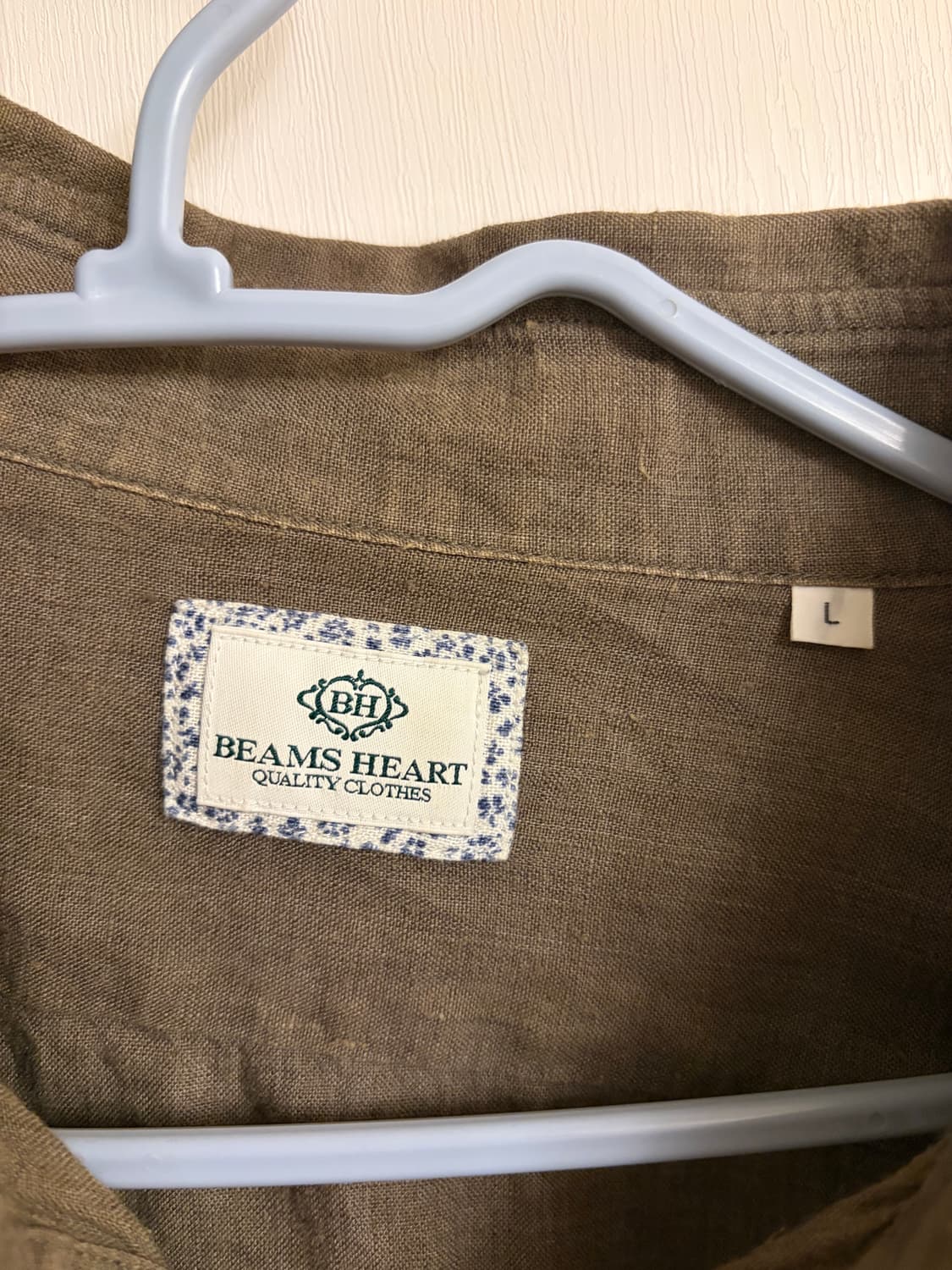 빔즈하트 헨리넥 린넨 셔츠 L 상품이미지3