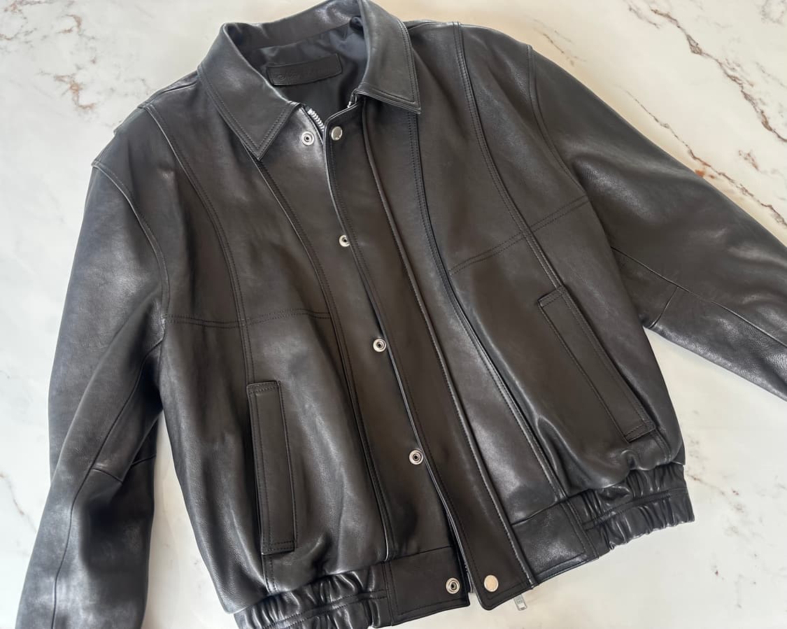 누아르 라르메스 자죽자켓 48사이즈 상품이미지1