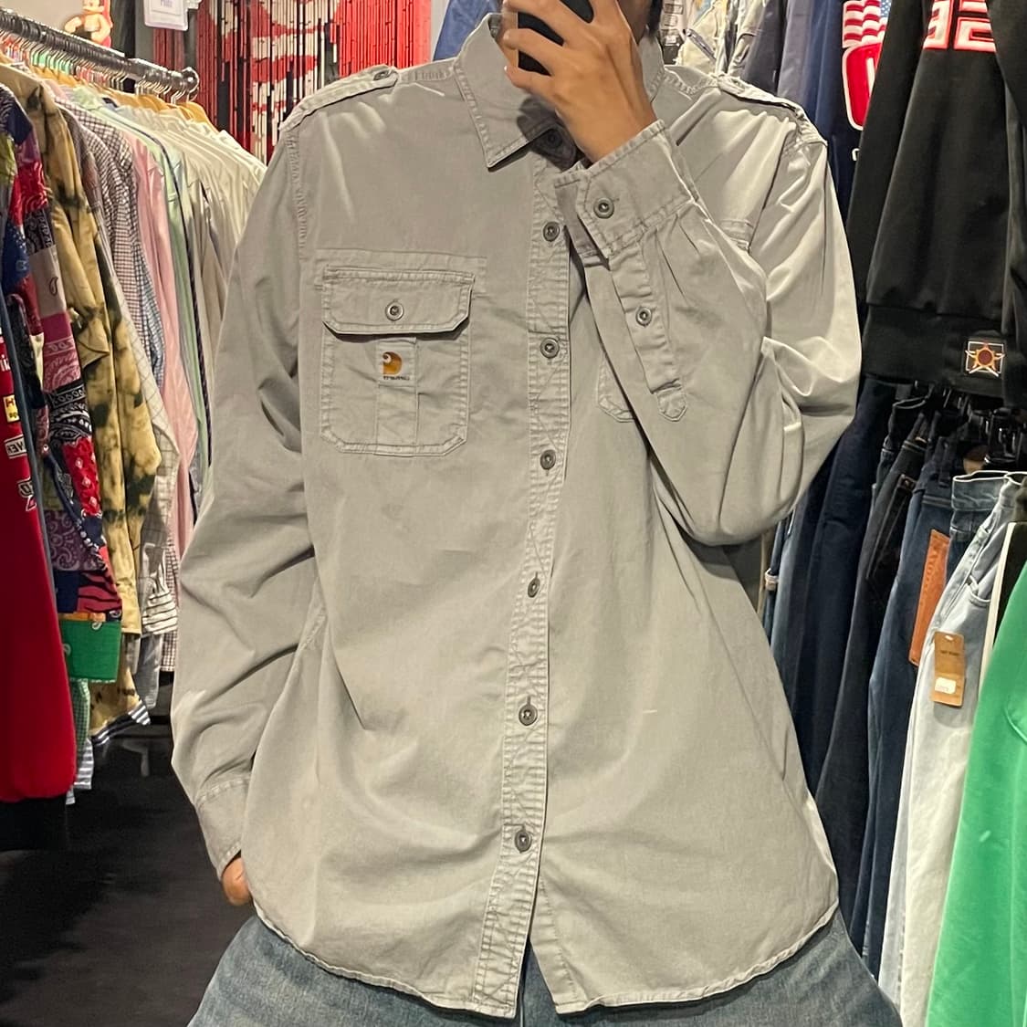 [IM] carhartt 칼하트 그레이  긴팔셔츠 상품이미지4