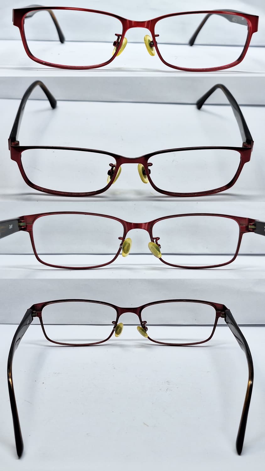 Zoff 조프 ZY62021C 스테인리스 하이브리드 메탈릭 레드 안경테  상품이미지3