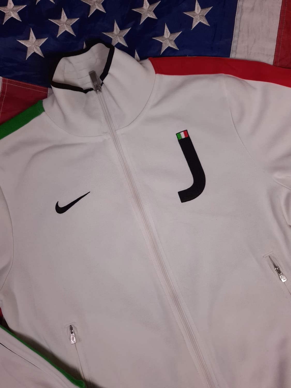 오리지날 나이키 화이트 유벤투스 트렉탑져지 상품이미지4