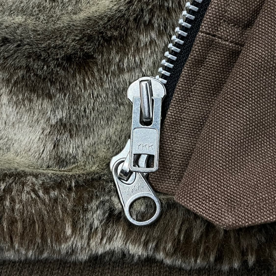 [정품/L] 콰이어티스트 QUIETIST 퍼 칼라 브라운 b14 상품이미지8