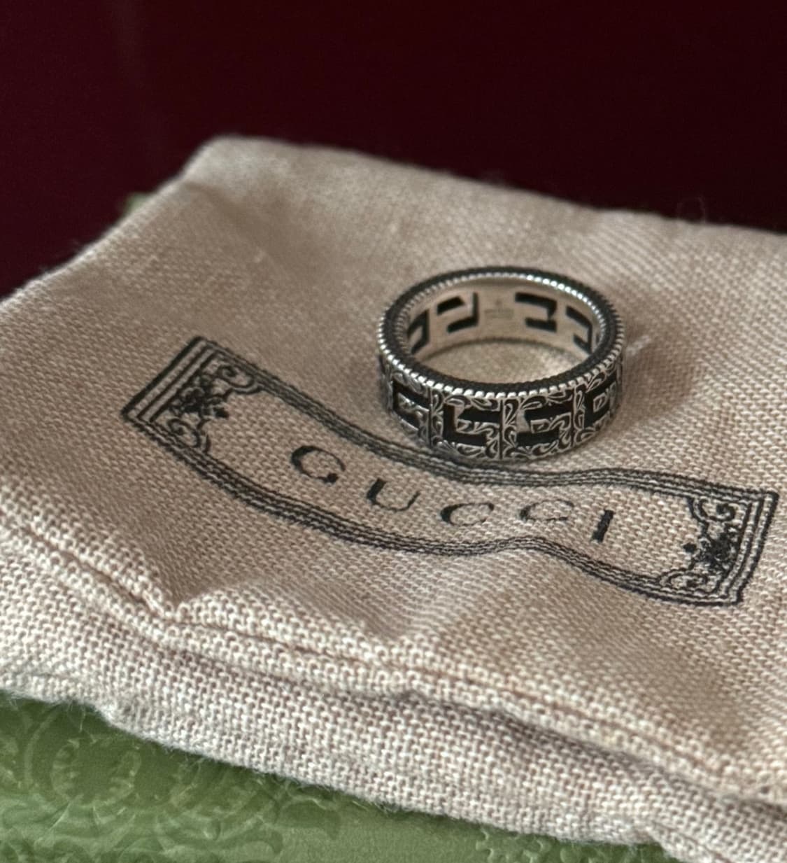 구찌 스퀘어 G 반지 11호 상품이미지5