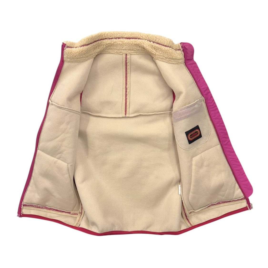 히스테릭글래머 딥파일 쉐르파 후리스 베스트 크림/핑크 상품이미지3