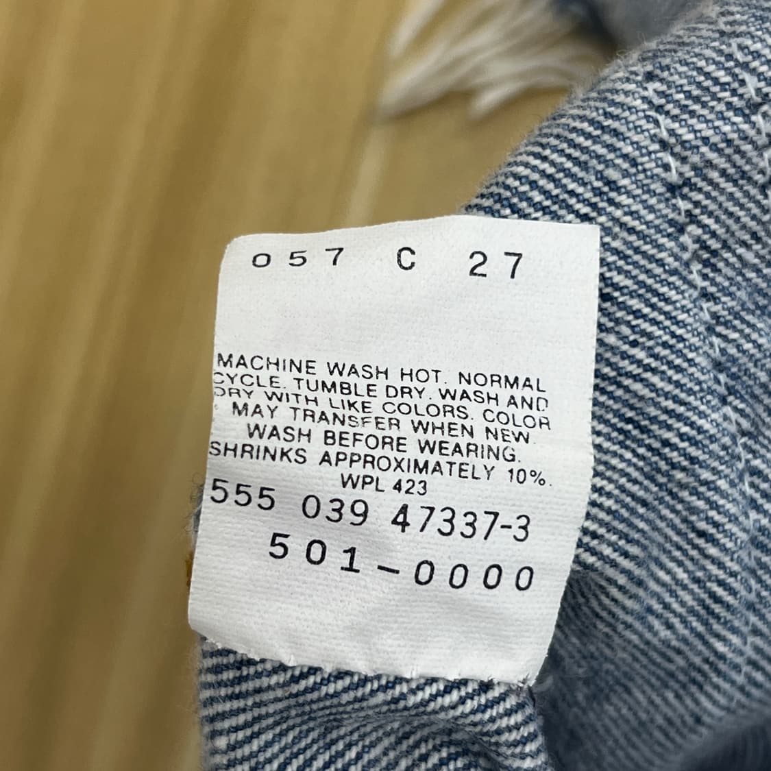 90's usa 리바이스 빈티지 501 컷오프 데님 핫팬츠 31 상품이미지5