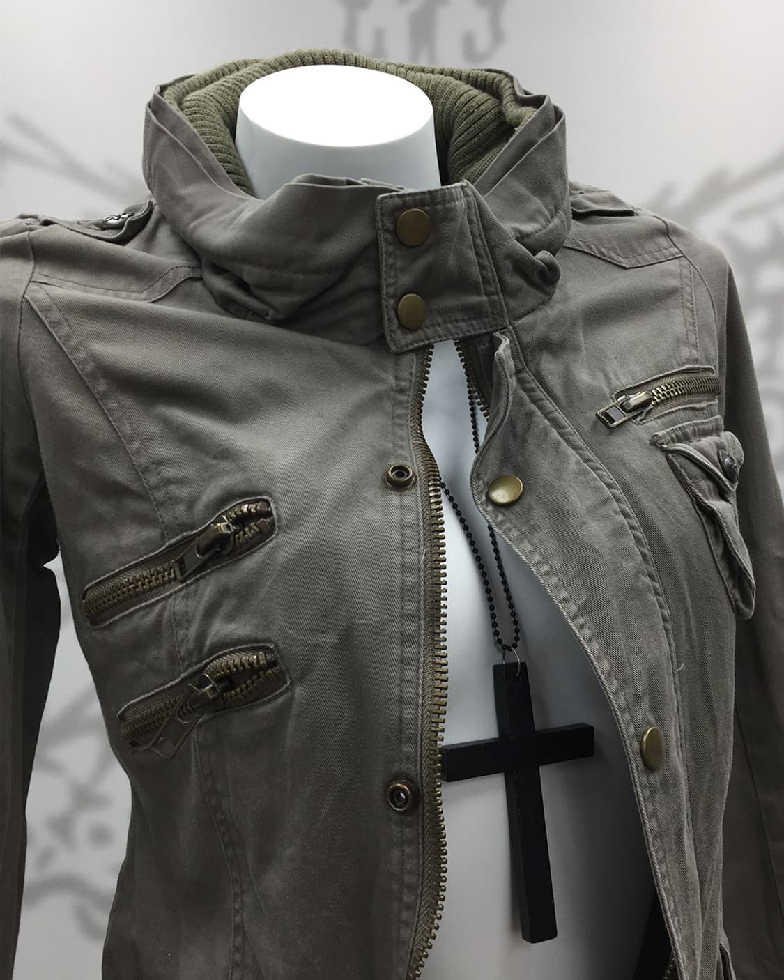 00's Grunge high-neck utility dress 상품이미지6