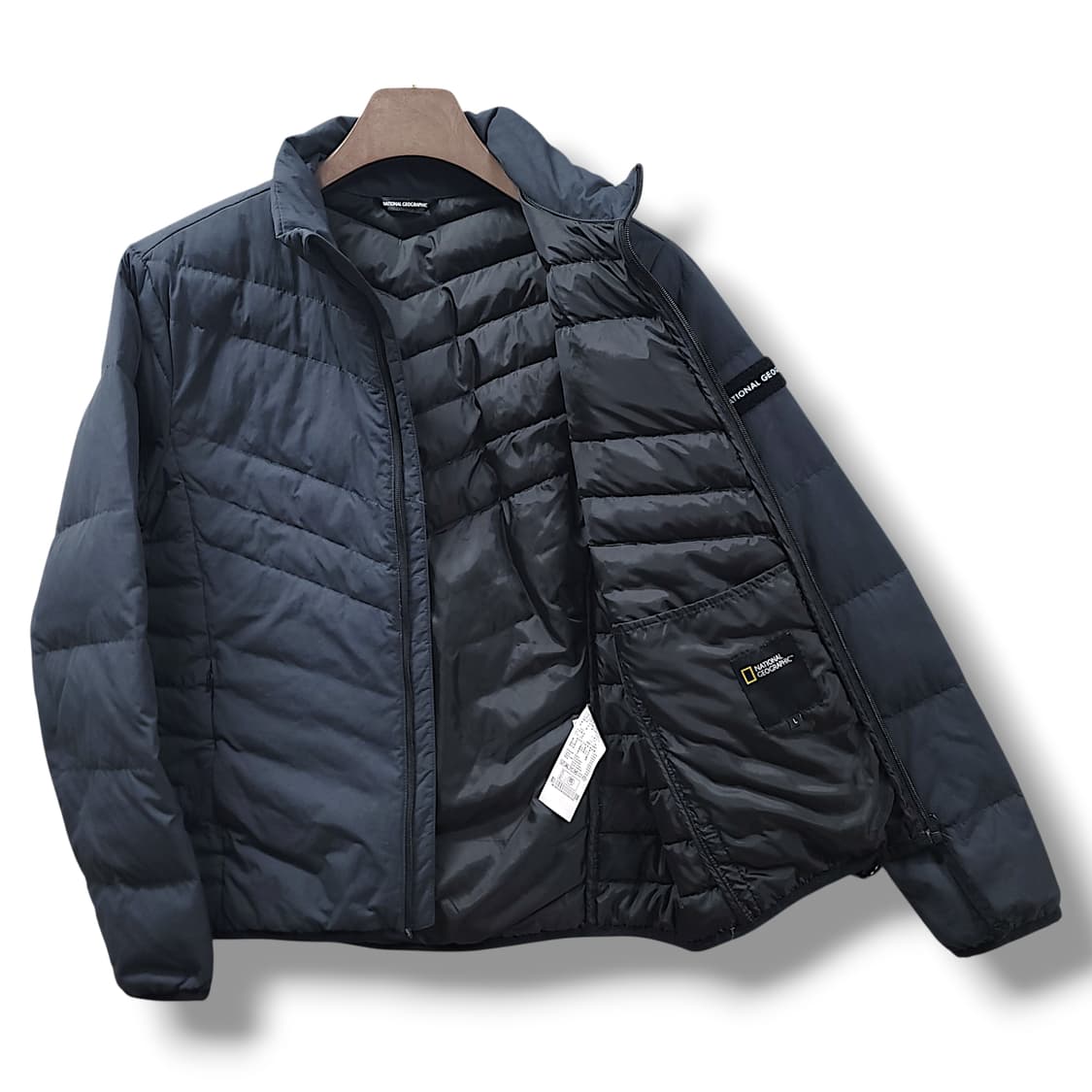 [100] 내셔널지오그래픽 블랙 경량 패딩 자켓 상품이미지4