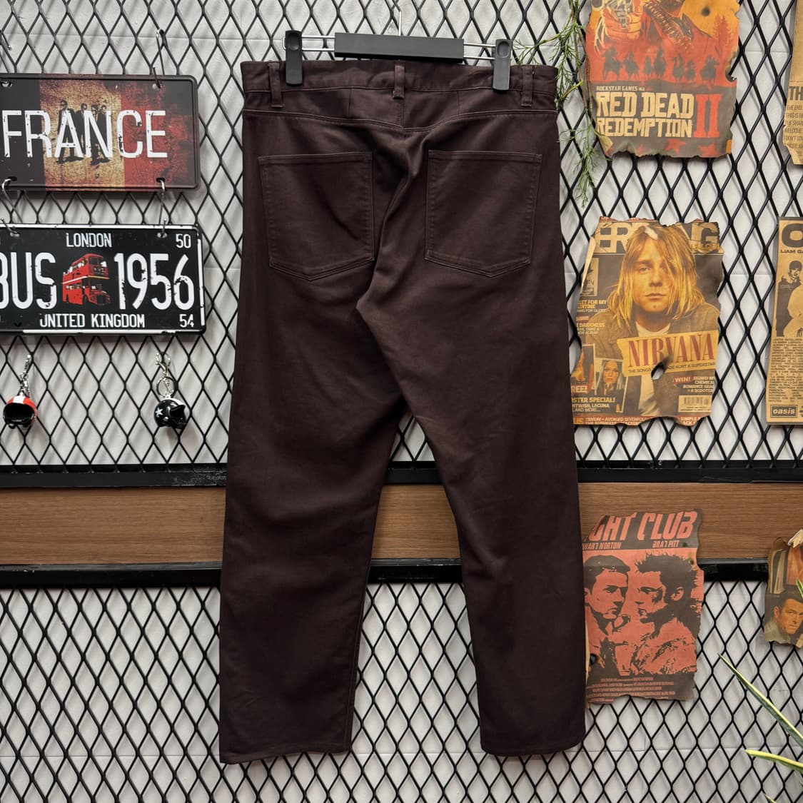 THEORY 띠어리 스트레이트 핏 코튼 팬츠 다크브라운 상품이미지2