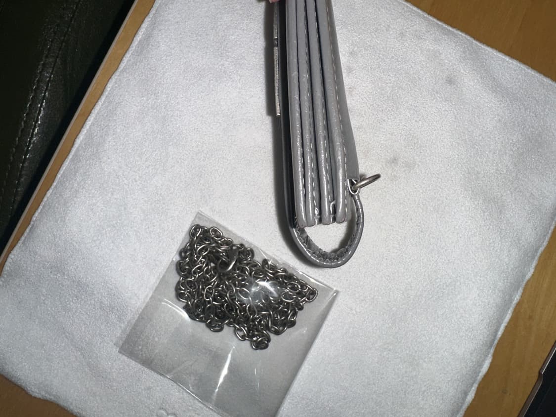 마뗑킴 아코디언 지갑 실버 상품이미지3