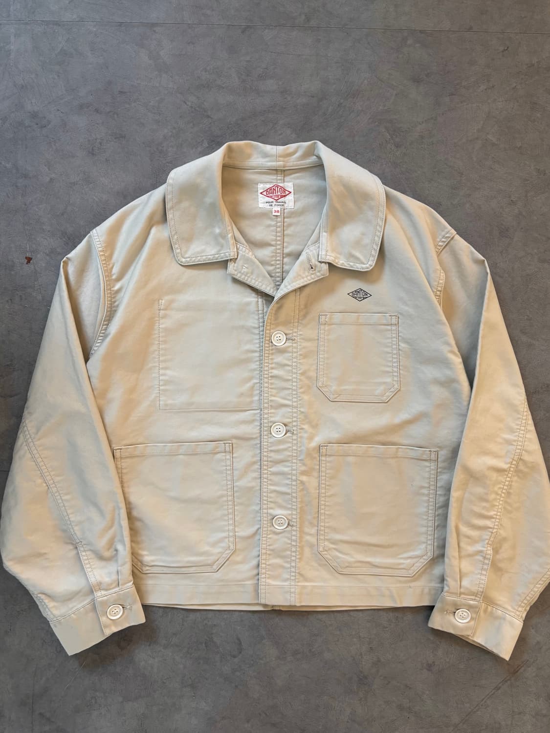 DANTON 단톤 커버올 베이지 워크 자켓 상품이미지2