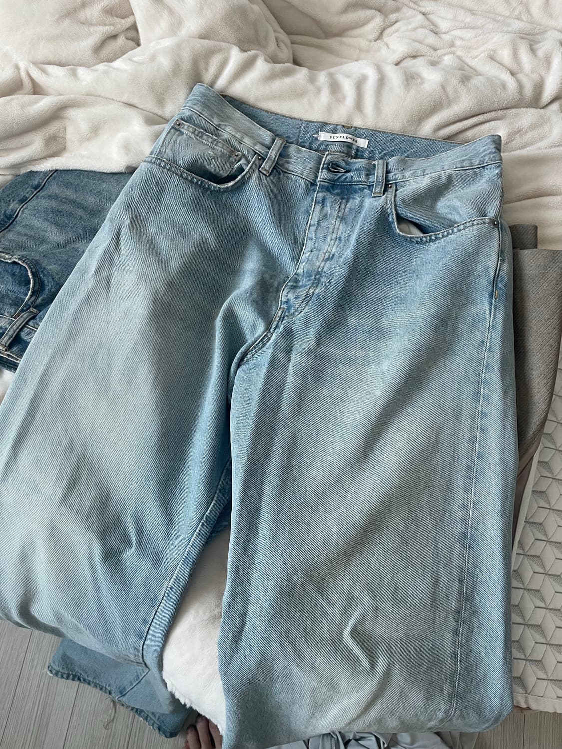 선플라워 와이드 트위스트 네추럴 빈티지 상품이미지1