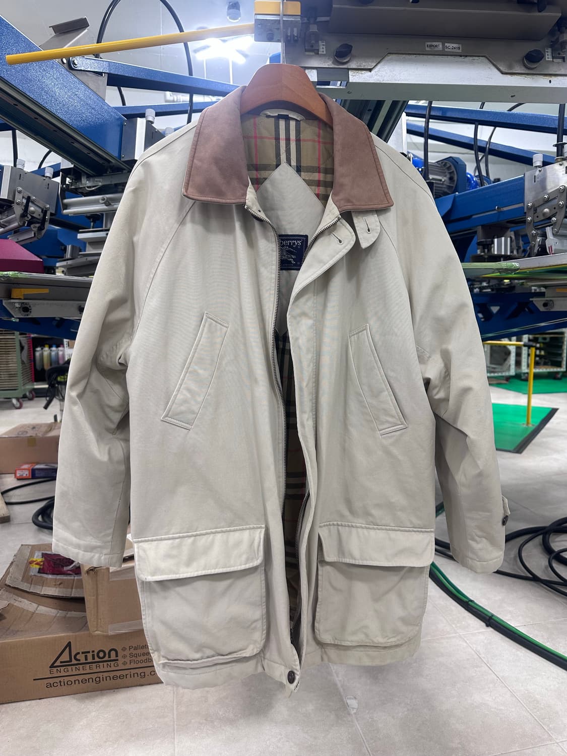 90s 버버리 burberrys 노바체크 필드 자켓 L 상품이미지1