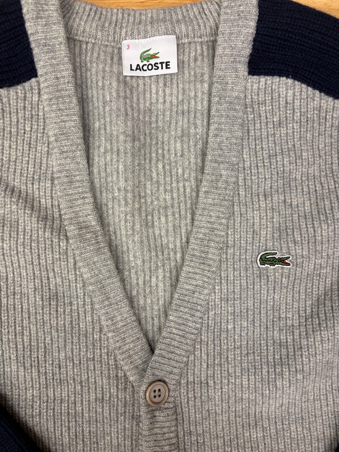 [95] 라코스테 울 니트 가디건 상품이미지3