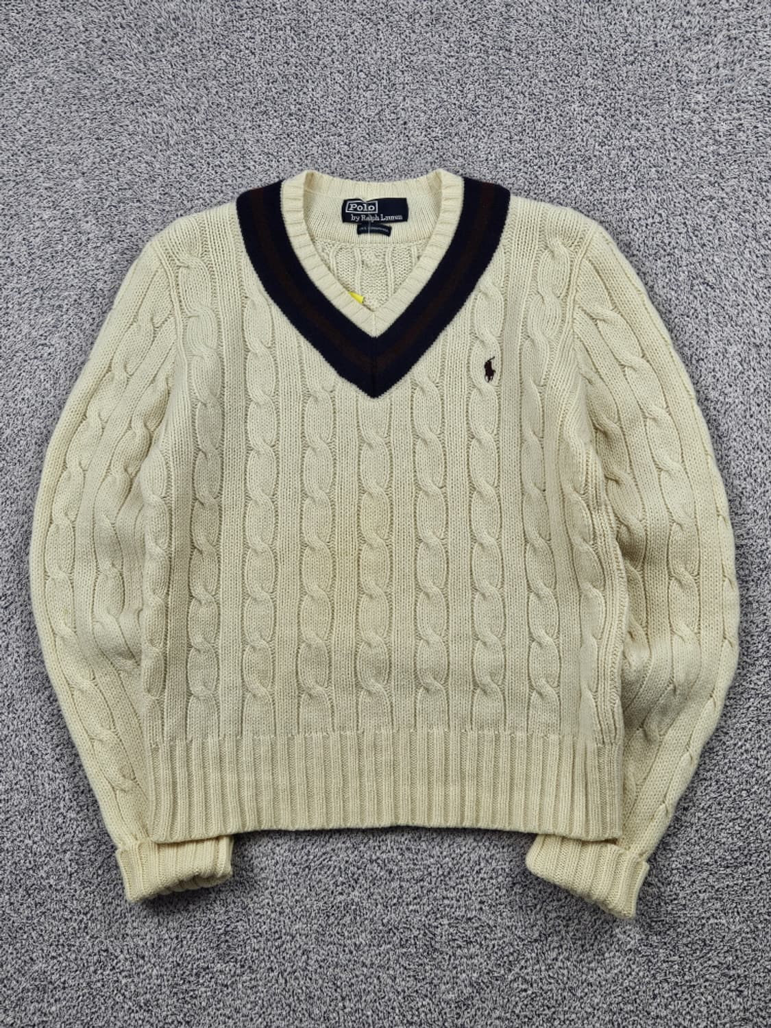 90's 폴로랄프로렌 크리켓 케이블 스웨터 니트 ( 90 )/ 10221 상품이미지1