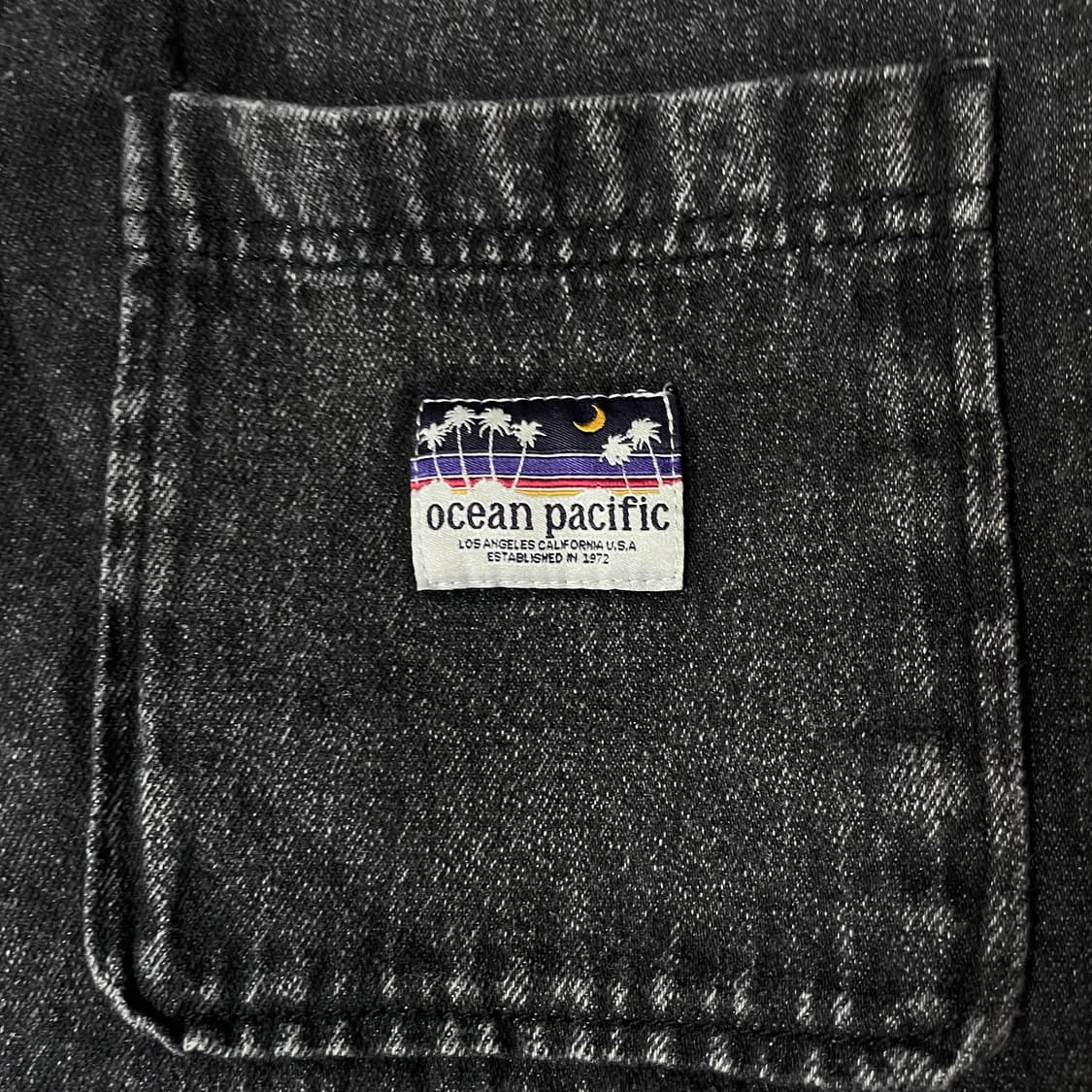 오션퍼시픽 그레이 원포켓 데님 셔츠 자켓 L 상품이미지6