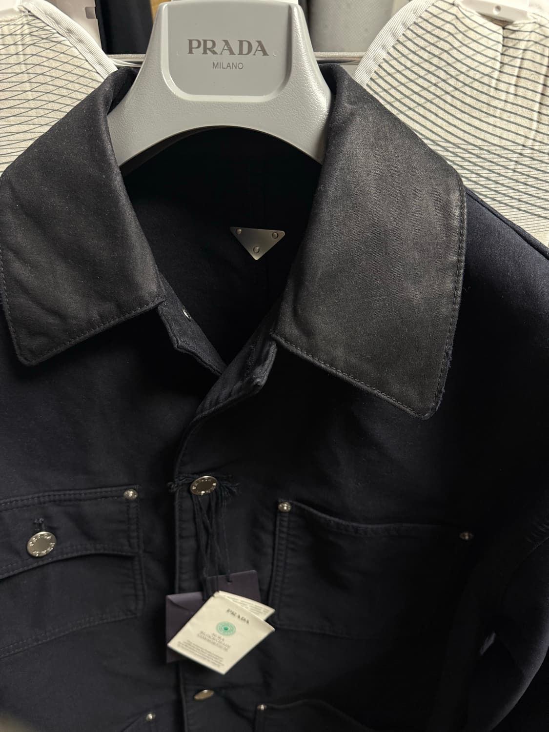 프라다 네이비 몰스킨 초어자켓 S(105-110) 상품이미지2