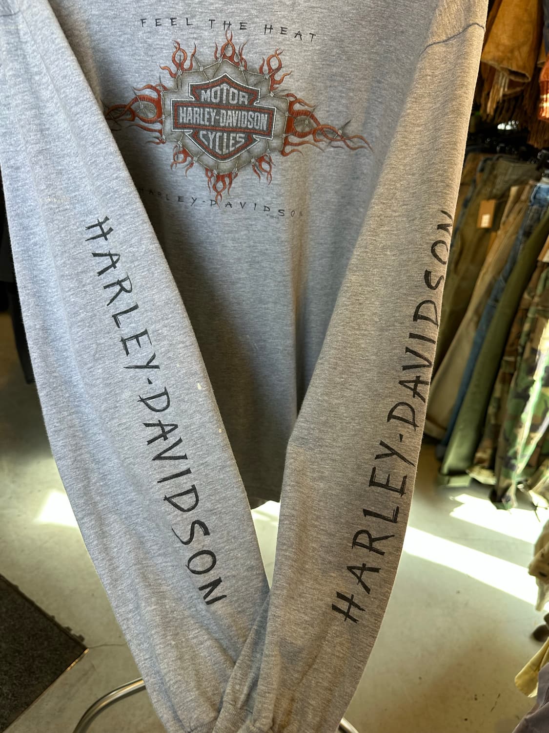 90s 할리데이비슨 프린팅 롱슬리브 티셔츠 made in usa 상품이미지8