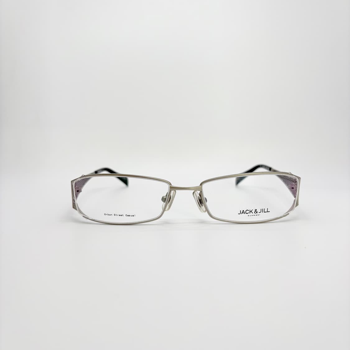 JACK&JILL 잭앤질 실버 스퀘어 메탈테 상품이미지3