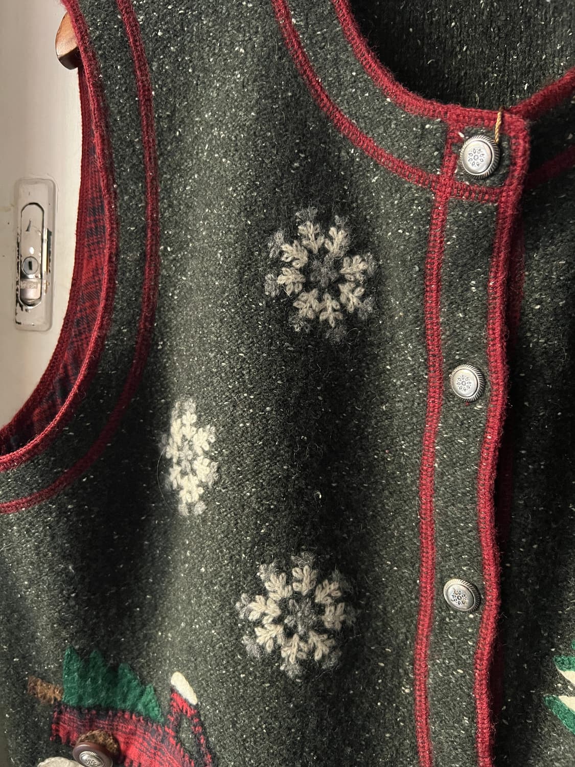 [M]Woolrich USA 울리치 스노우빌리지 니트 베스트 상품이미지3