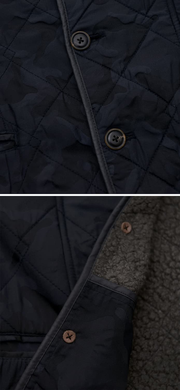 시리즈 (series) 이너울 시어링 카모플라쥬 퀼팅자켓 (95-100) 상품이미지9