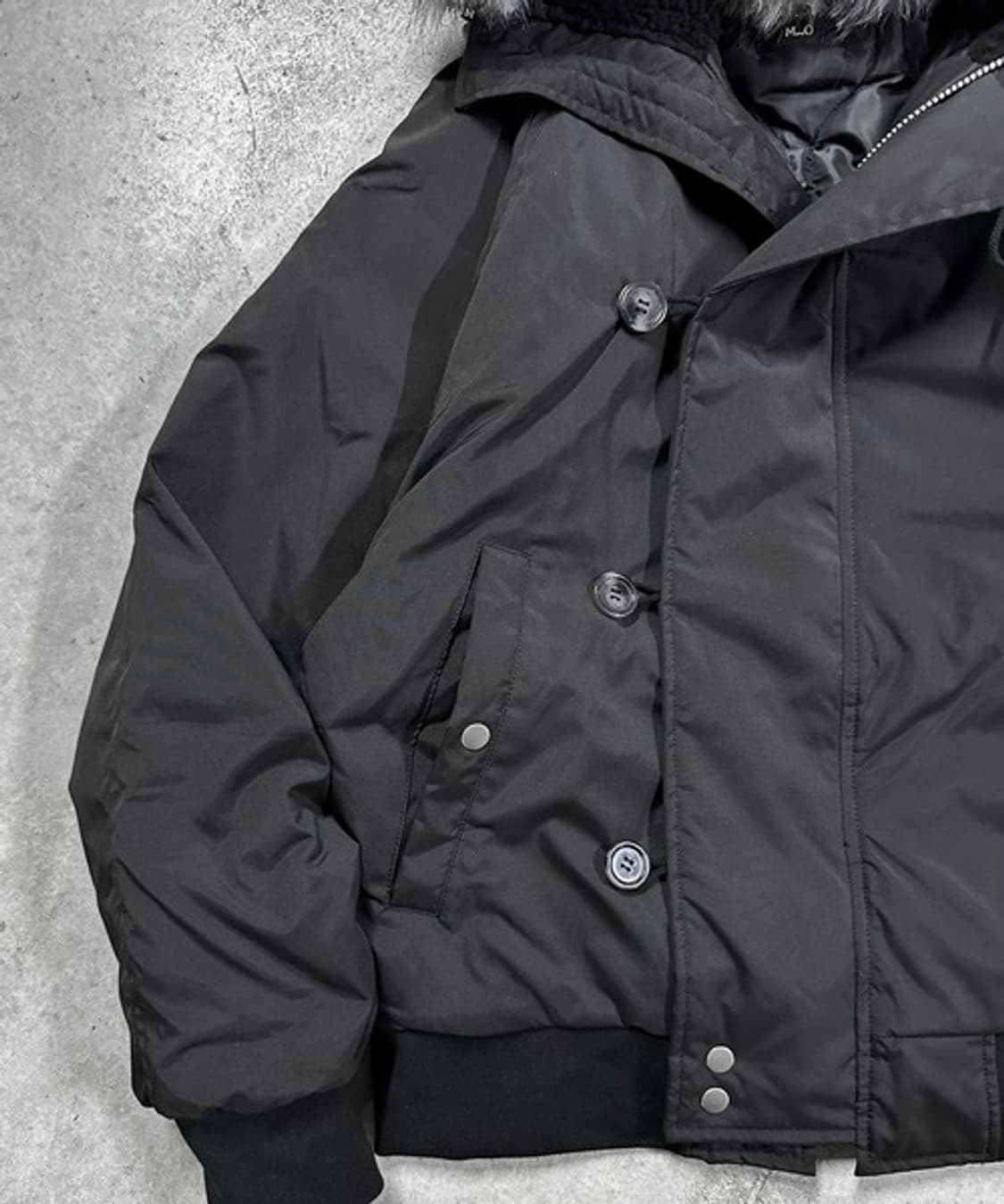 MandO 플라이트 퍼 후드 봄버 상품이미지5