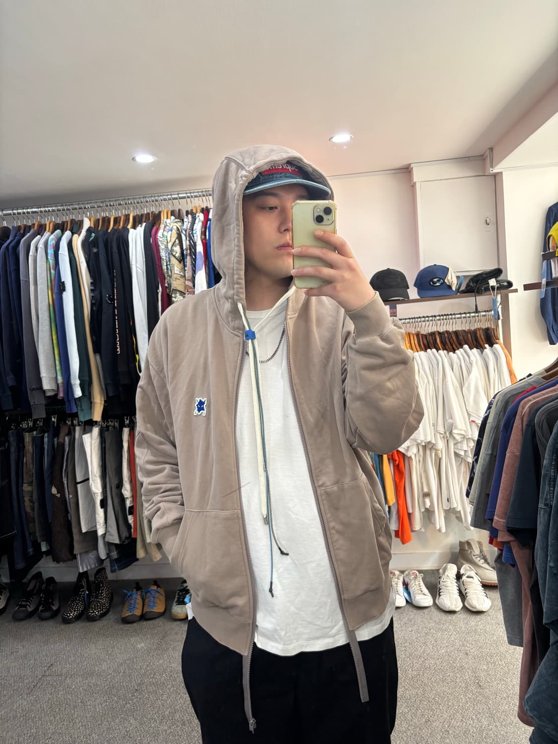 아더에러 오류 디테일 후드집업 상품이미지6