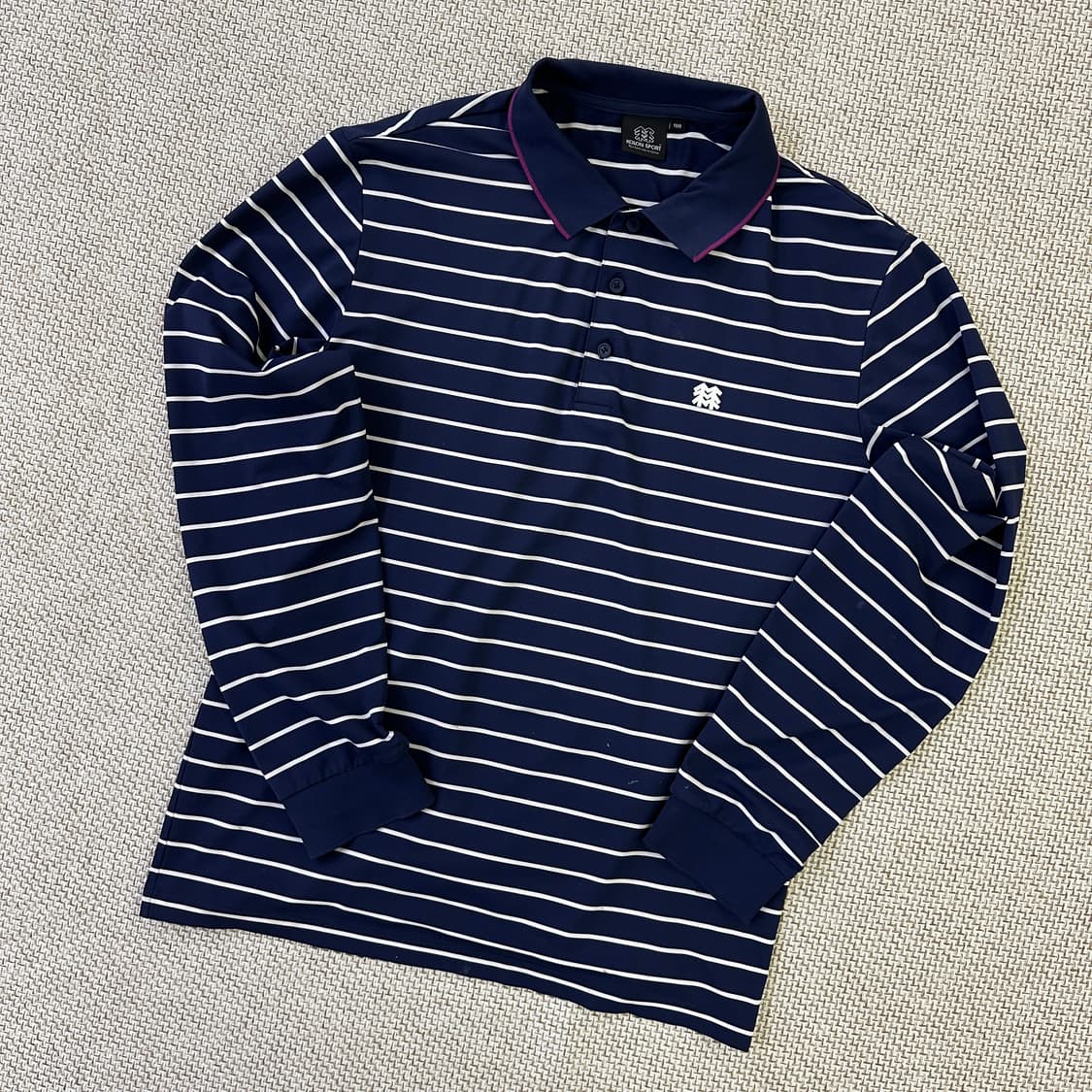 100 코오롱스포츠 스트라이프 긴팔 카라 0331D 상품이미지1