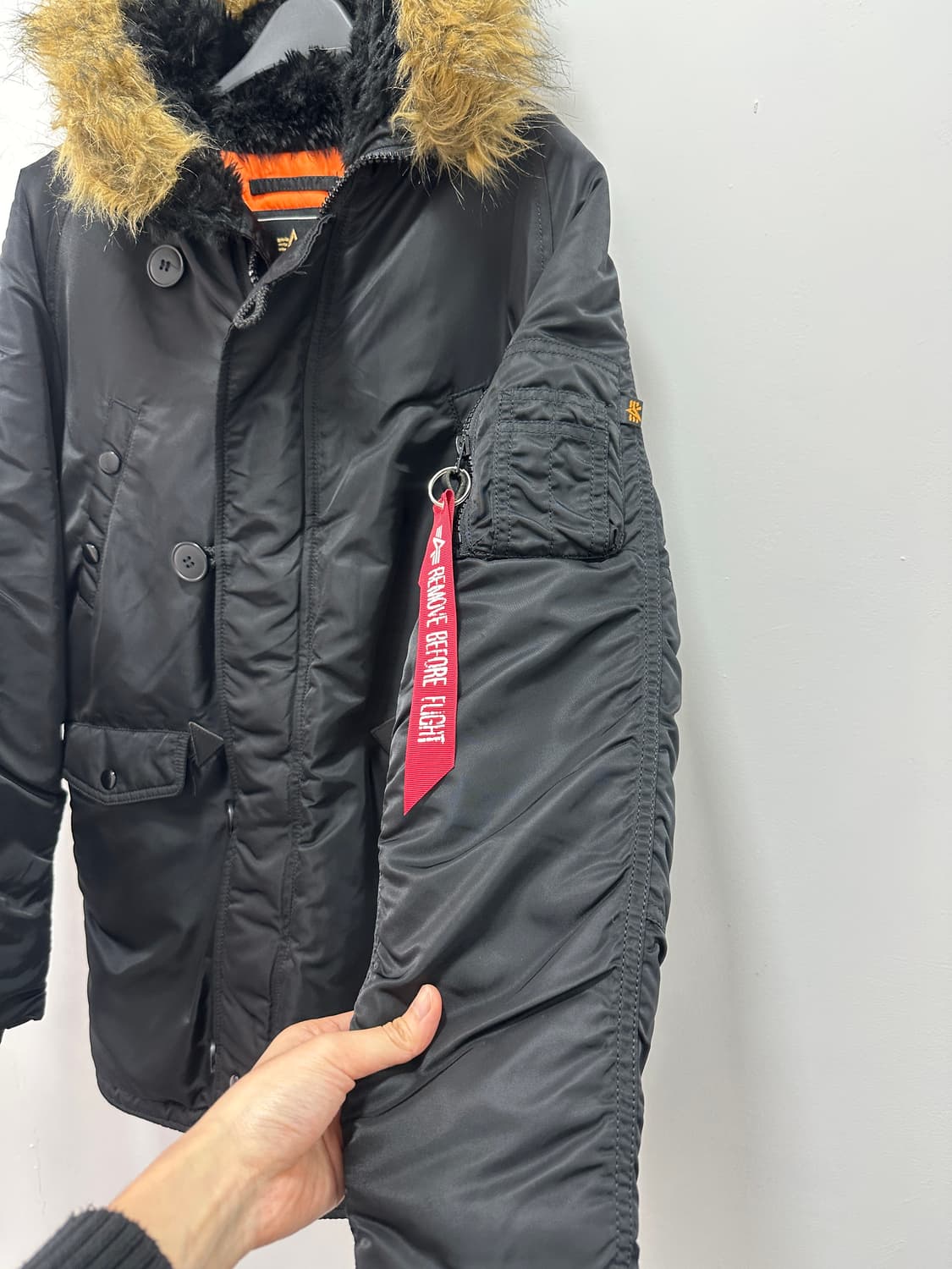 Alpha Industries N3B fur black parka  상품이미지4