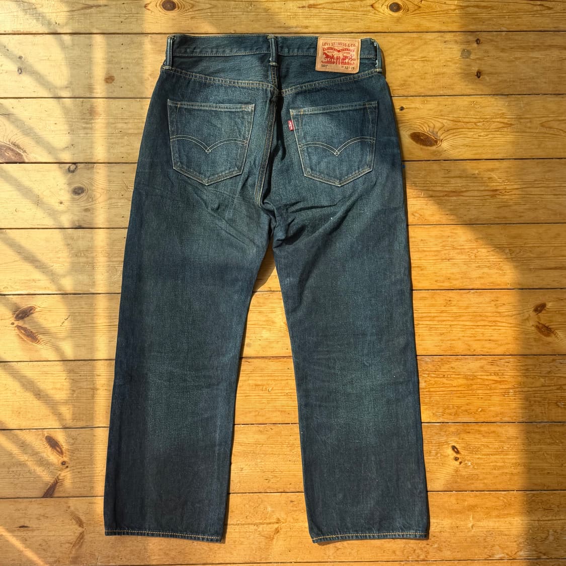 리바이스 501 짧은 기장 체인스티치 상품이미지2