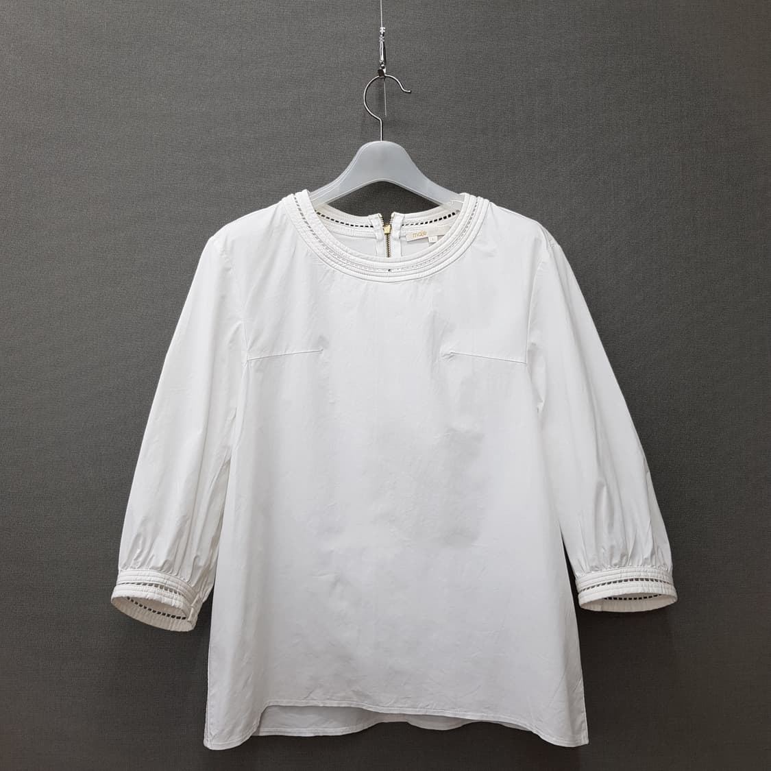 마쥬 Maje 백지퍼 디테일 7부 블라우스 1사이즈 상품이미지1