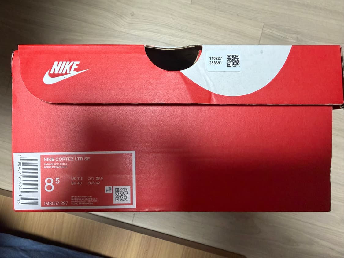 나이키 코르테즈 레더 SE 파라슈트 베이지 오프 누아르(새상품) 상품이미지3