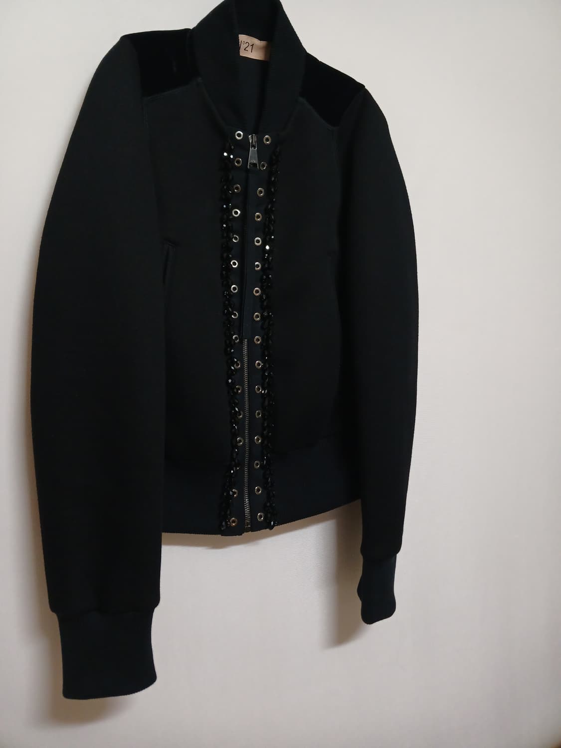 넘버투애니원 N21 자수 비즈장식 봄버 자켓 상품이미지8